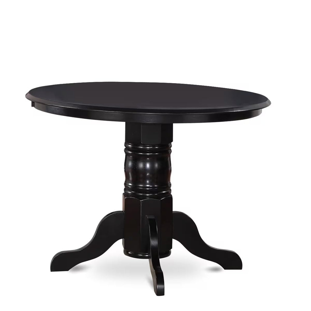 3 Piece Round Dining Table Set with 2 Faux Leather Chairs S28366
