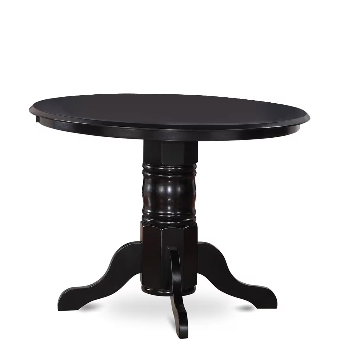 3 Piece Round Dining Table Set with 2 Faux Leather Chairs S28366