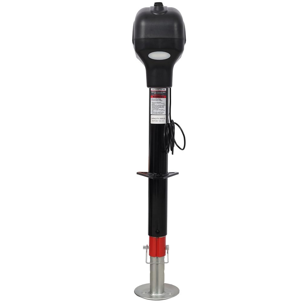 3500 lbs 12V Electric Trailer Jack with 18" Drop Leg C6455