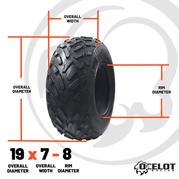 19x7-8 All Terrain 4-Ply ATV Tires K3666