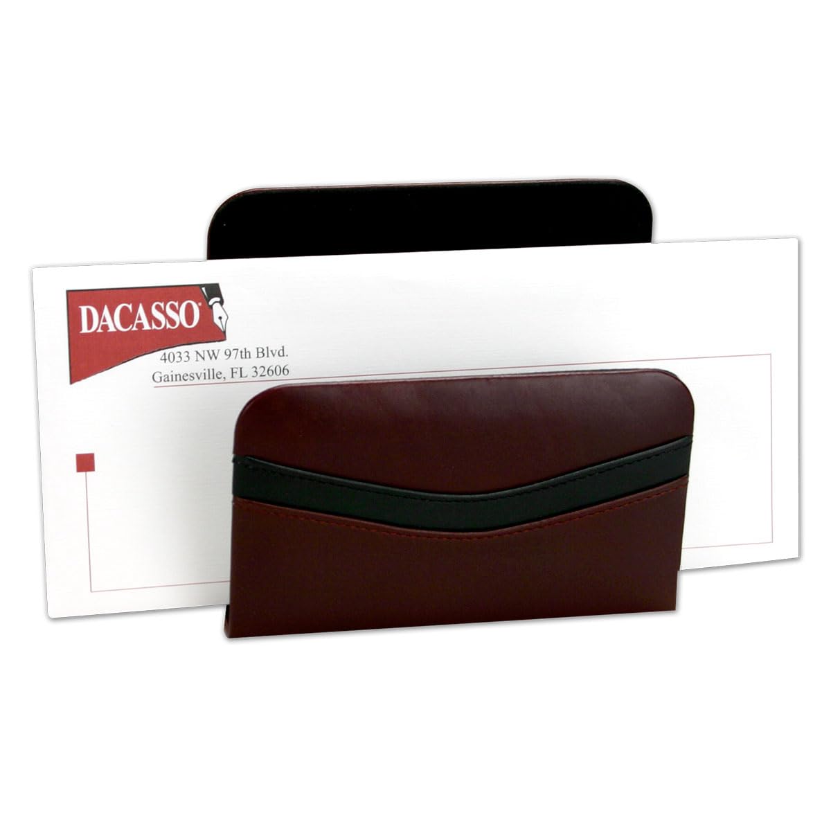 Burgundy Leather 7-Piece Desk Set S3507