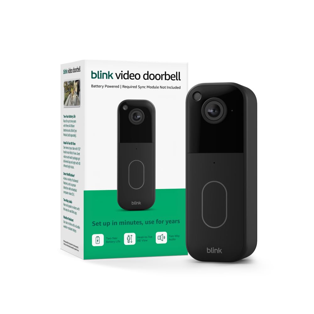 Black Video Doorbell C1169