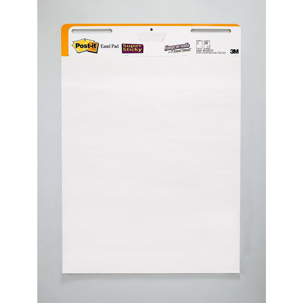 White Easel Pad, 25 in x 30 in, 30 Sheets/Pad, 2 Pads/Pack A4787