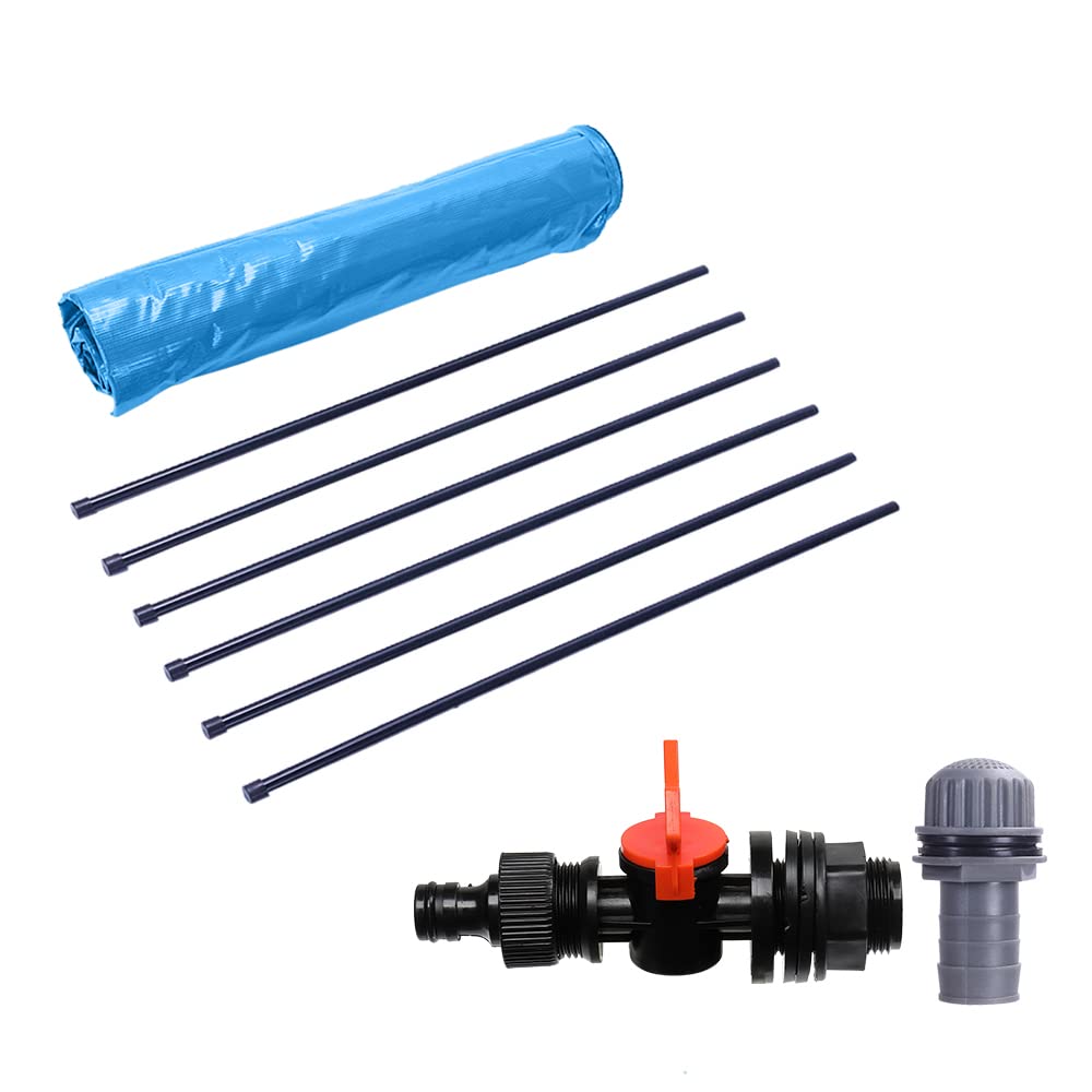 50 Gallon Collapsible Rain Barrel with Filter Spigot Overflow Kit X939