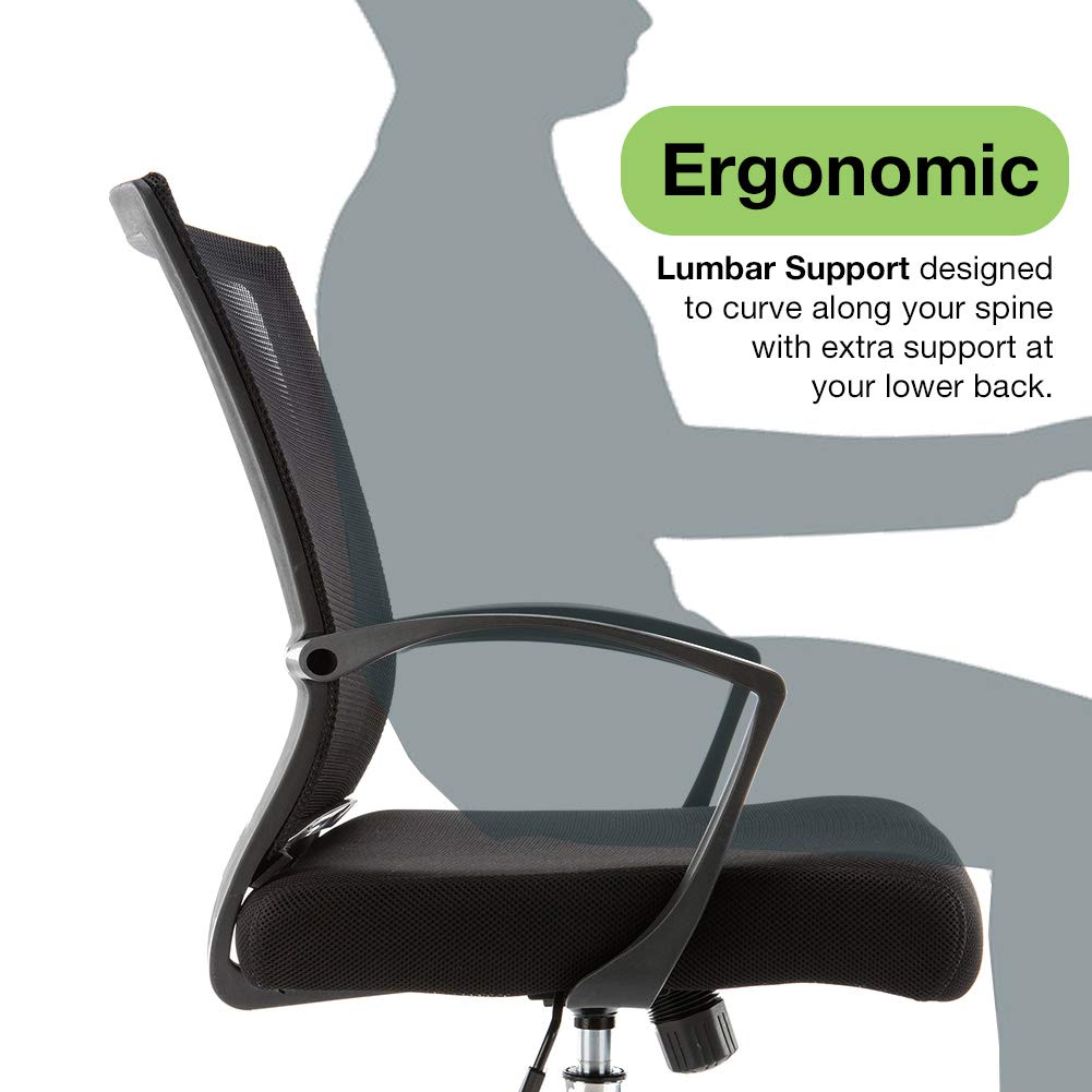 Black Blue Ergonomic Mesh Office Chair H27072