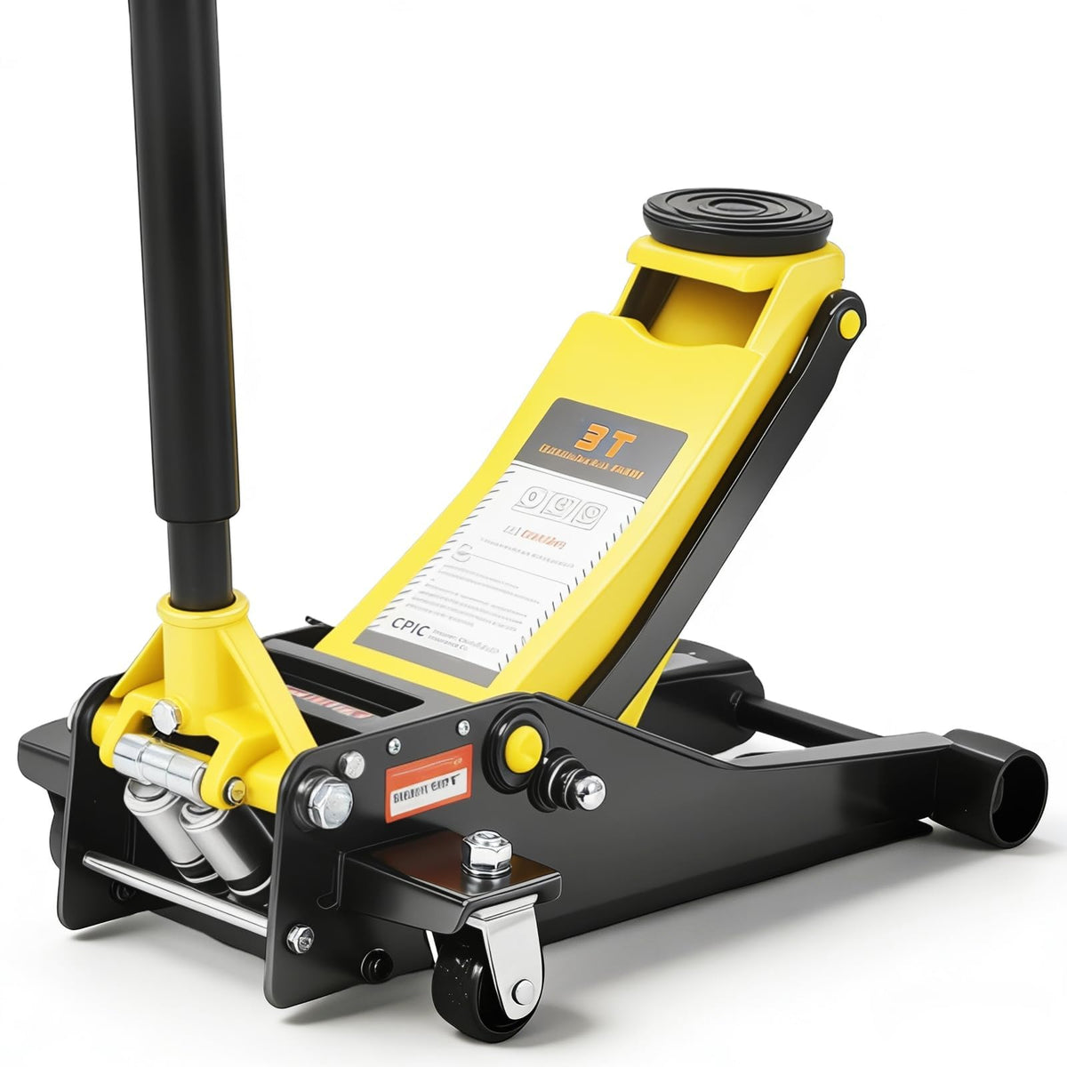 3 Ton Hydraulic Floor Jack Heavy Duty Steel Dual Piston Quick Lift Pump E3303