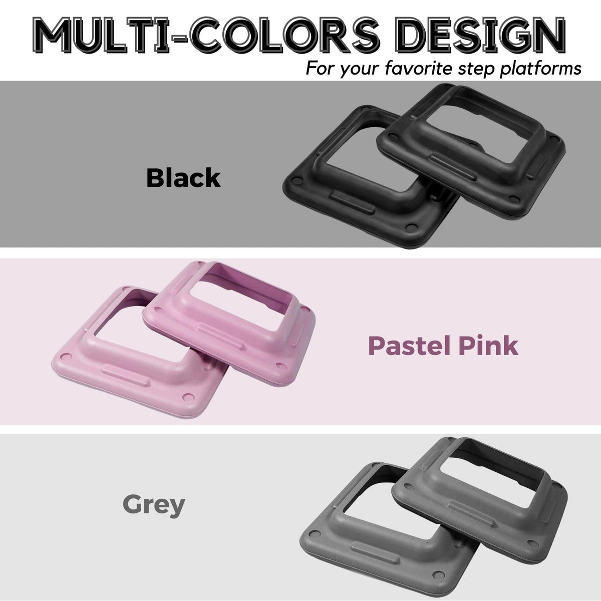16"x16" Adjustable Risers for Aerobic Step Platform (Pair) T688974