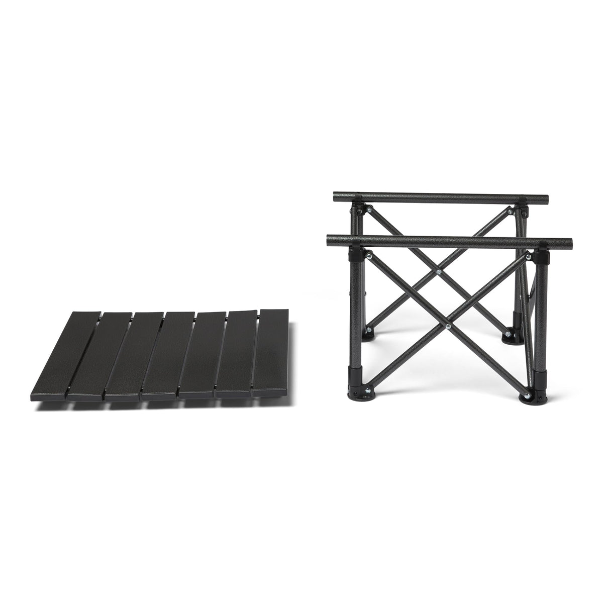 Folding Camping Table Alloy Steel Aluminum Small Black V567740