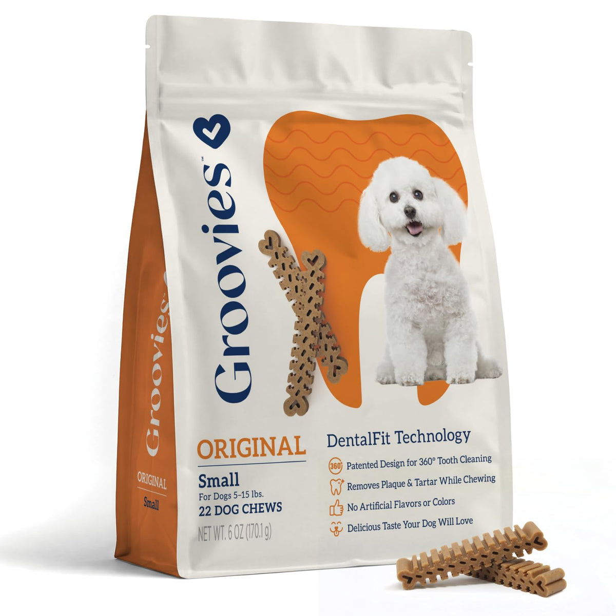 Small Flexible Dog Dental Chews 22Ct S409788