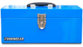 16" Steel Heavy-duty Tool Box with Metal Latch and Handle Blue F997518