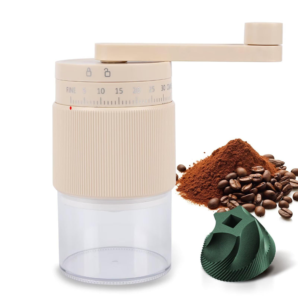 Manual Coffee Grinder with Ceramic Conical Burr S8610