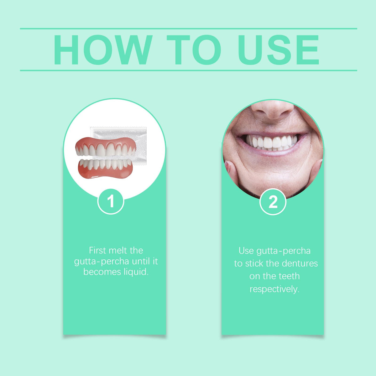 Soft Denture Silicone Veneers, Upper and Lower Denture Set Q788003