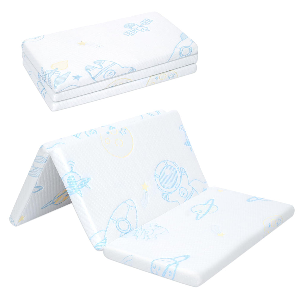 Trifold Portable Pack and Play Mattress Pad with Washable Cover X20831