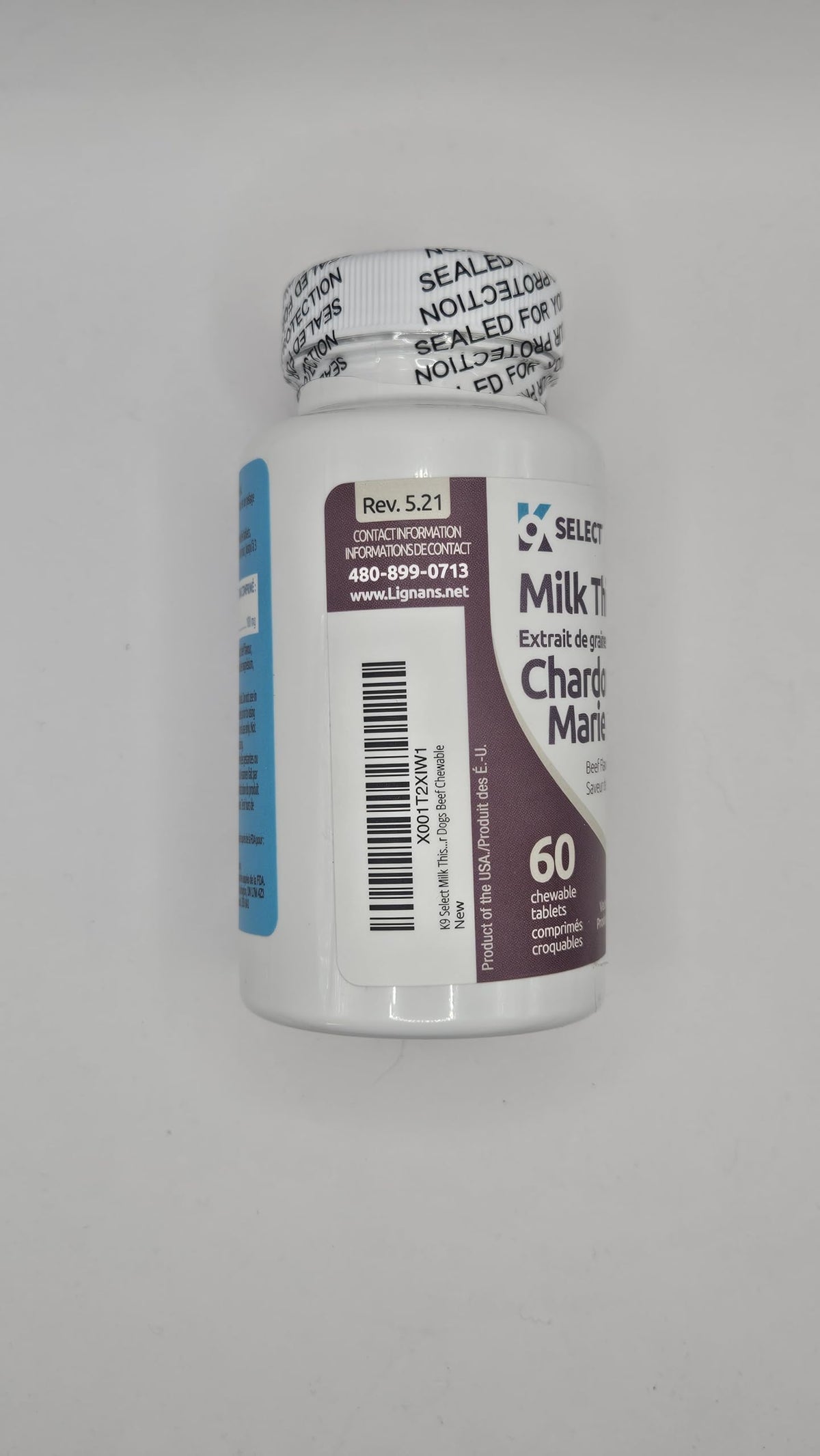 Milk Thistle Liver Support 60 Beef Chewable Tablets W653