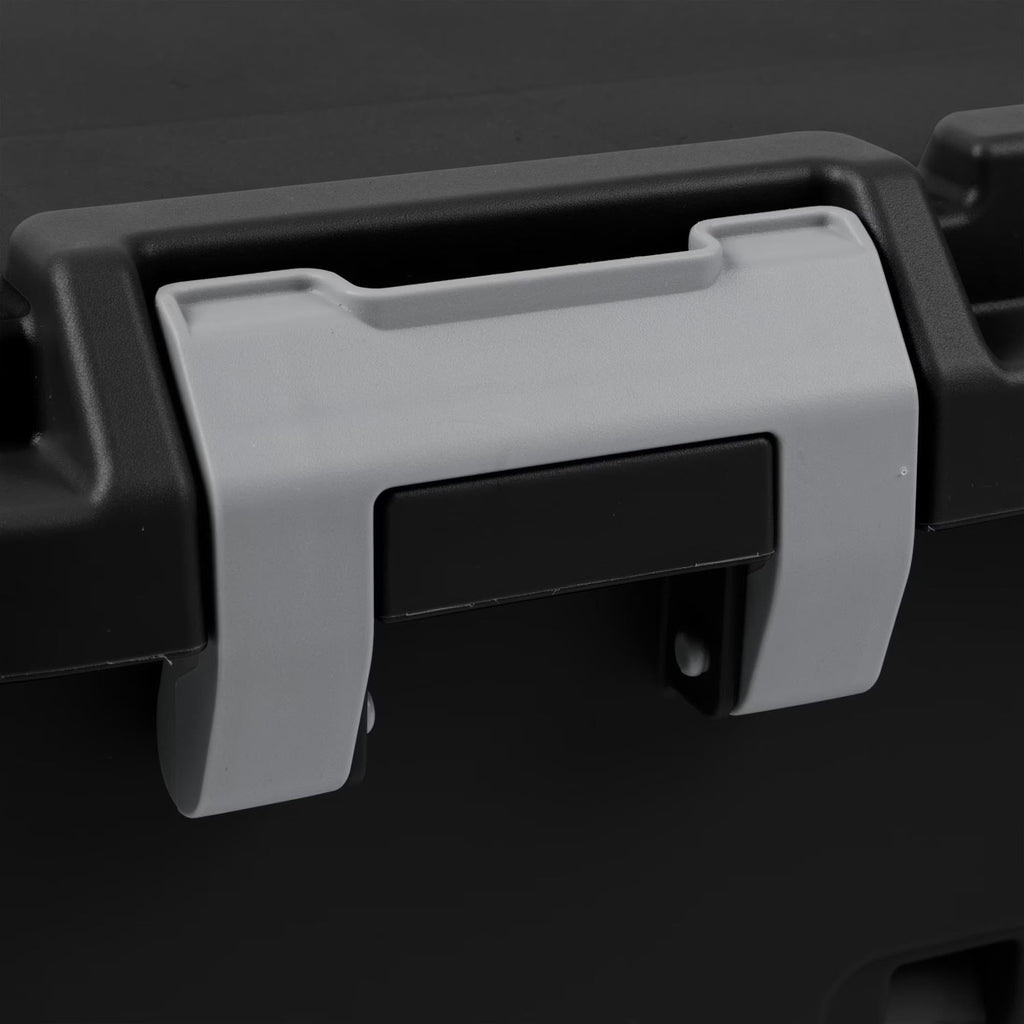 22 Gallon Black Wheeled Plastic Storage Trunk N13400