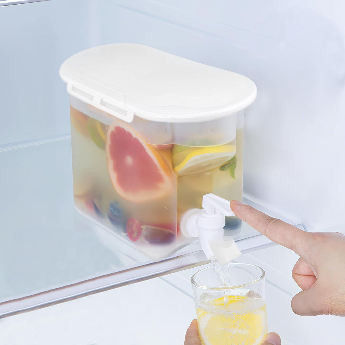Large-capacity Heat-resistant Pp Cold Water Jug with Faucet B660