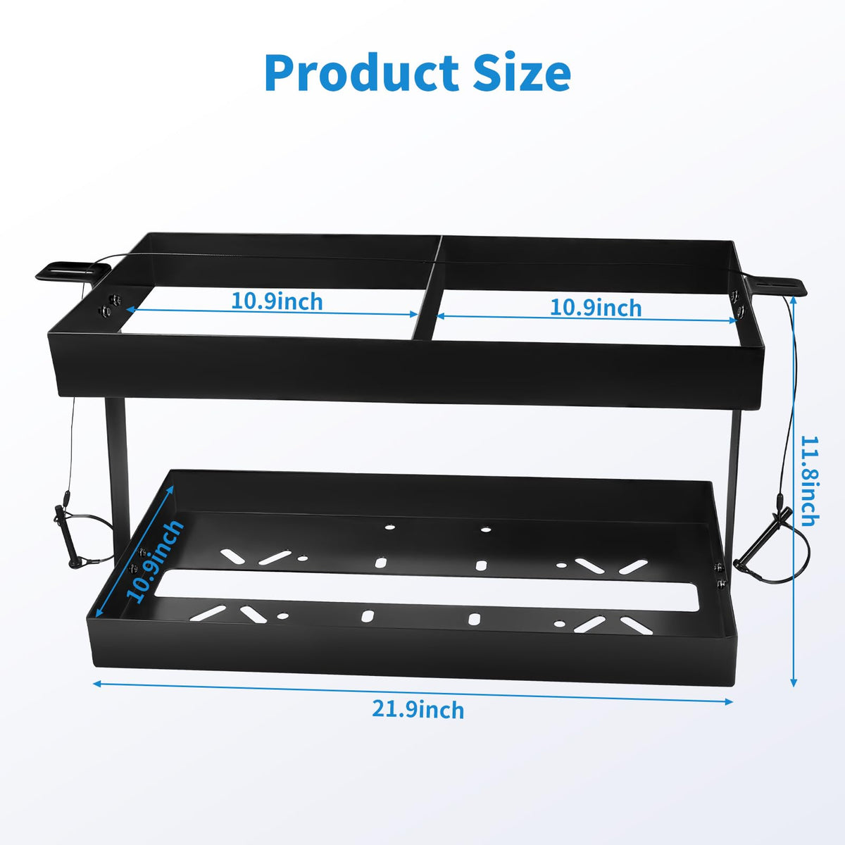 Stainless Steel Gas Can Holder for Two 5 Gallon Fuel Containers O1413