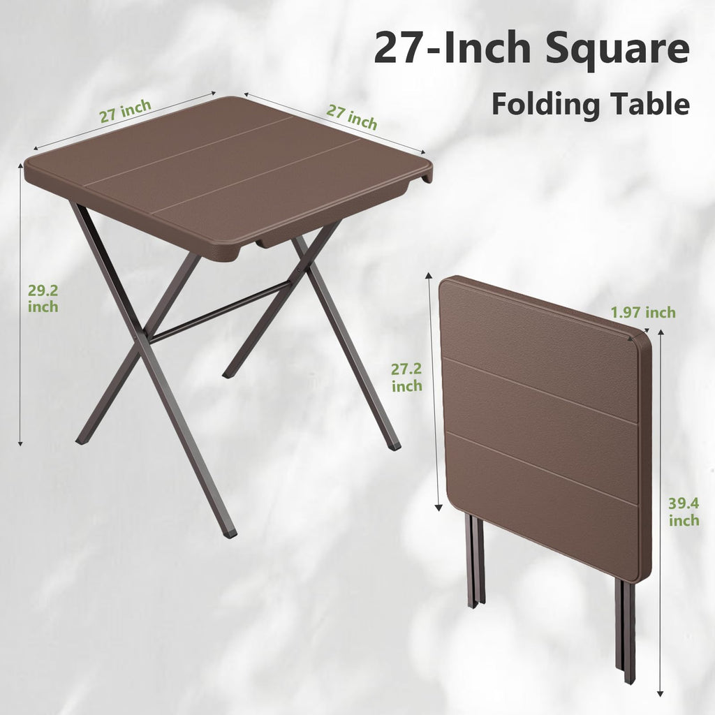27 Inch Square Folding Table Q909