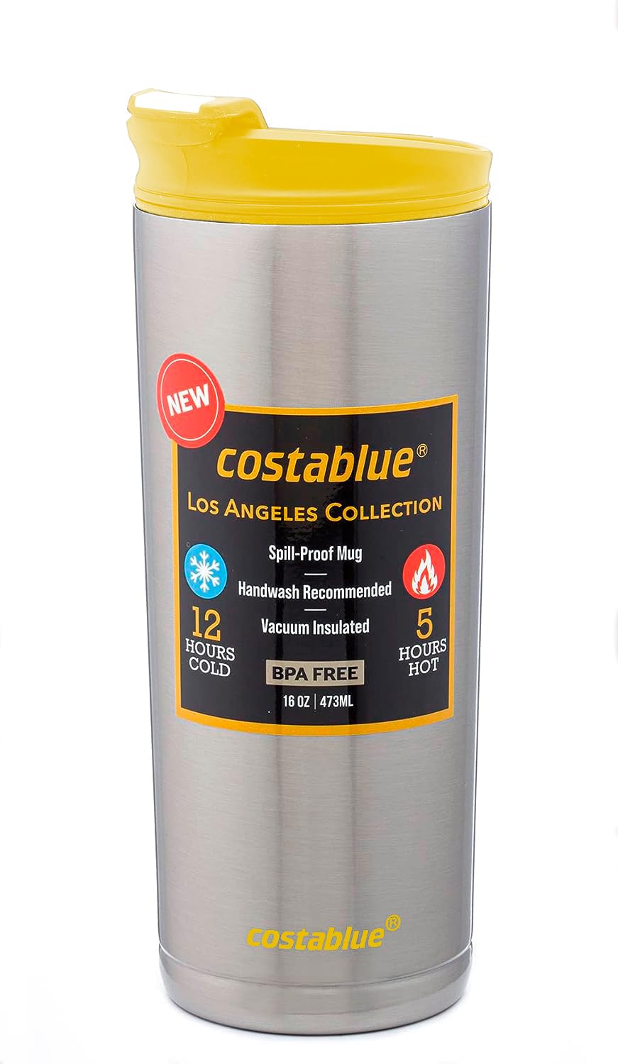16 Oz Stainless Steel Insulated Travel Coffee Mug M79098