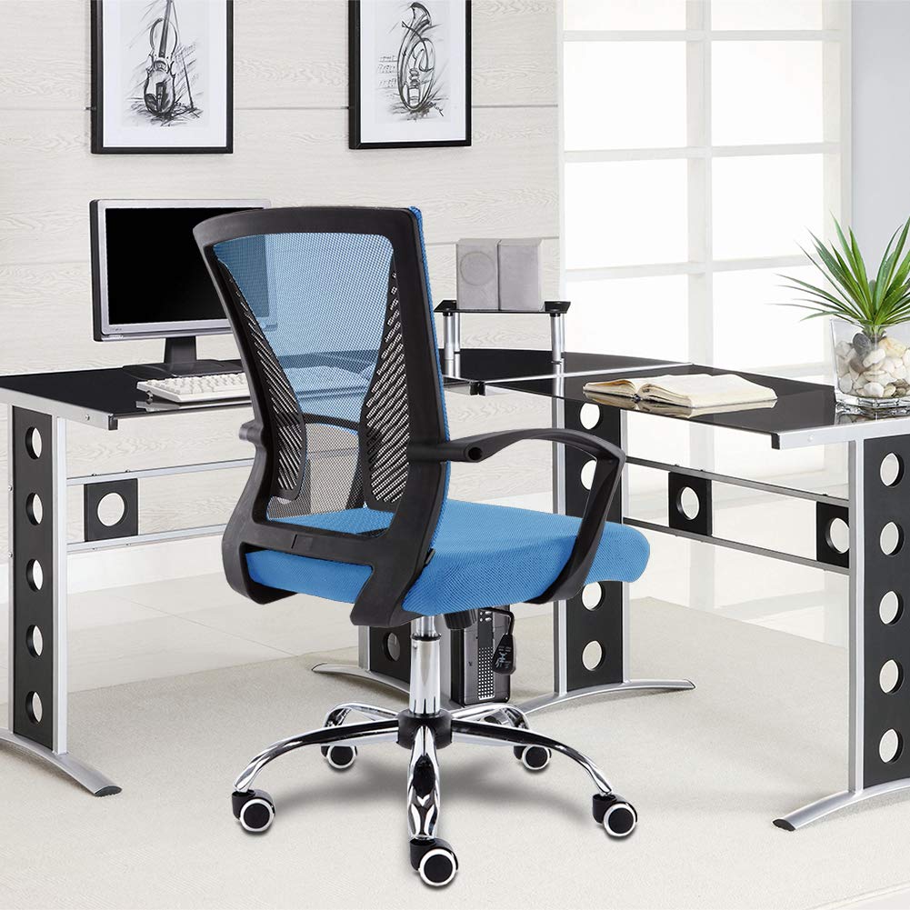 Black Blue Ergonomic Mesh Office Chair H27072