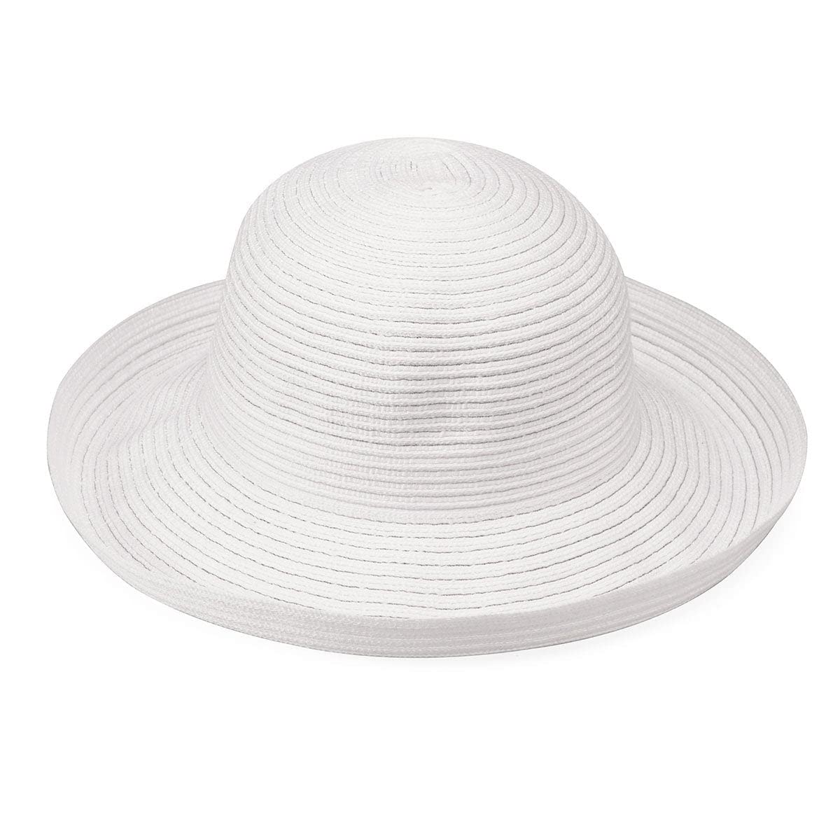 White UPF 30+ Wide Brim Packable Sun Hat U8013