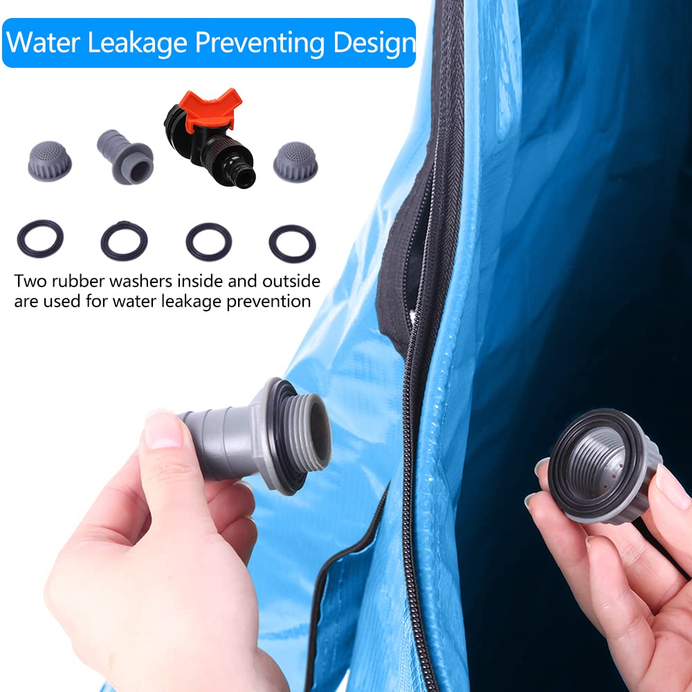50 Gallon Collapsible Rain Barrel with Filter Spigot Overflow Kit X939