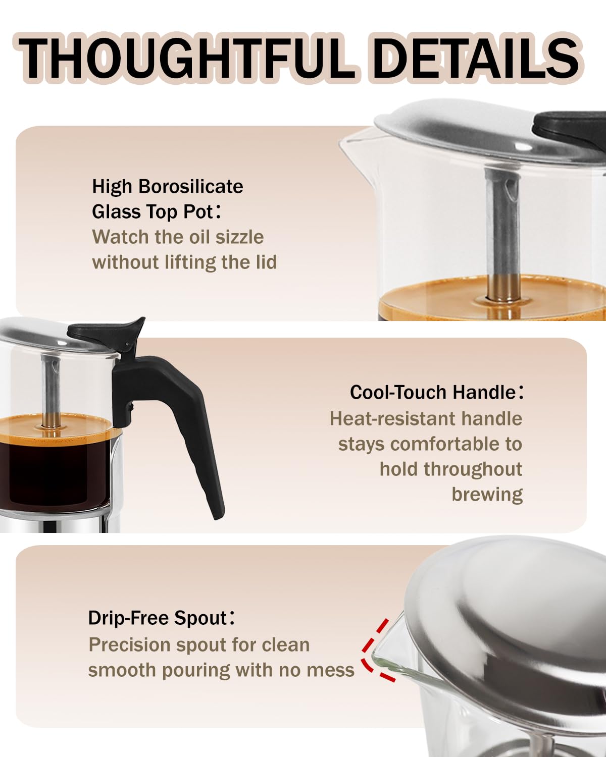 9 Cup 15 oz Stovetop Espresso Moka Pot S297