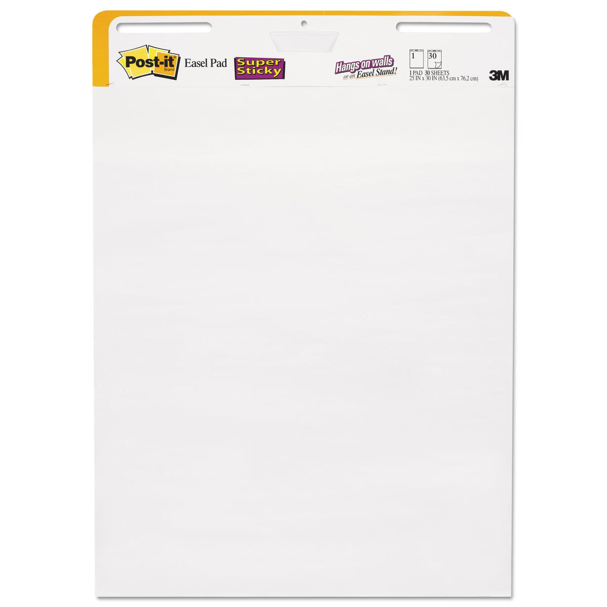 White Easel Pad, 25 in x 30 in, 30 Sheets/Pad, 2 Pads/Pack A4787
