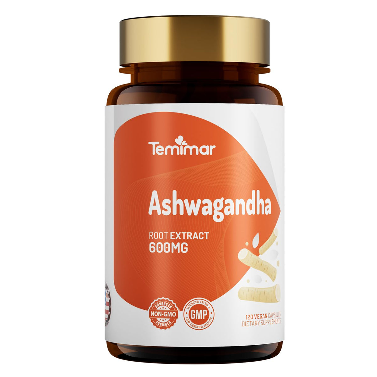 Ashwagandha Root Extract 600mg 120 Capsules W294118
