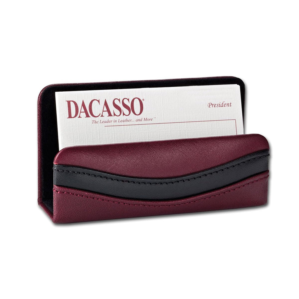 Burgundy Leather 7-Piece Desk Set S3507