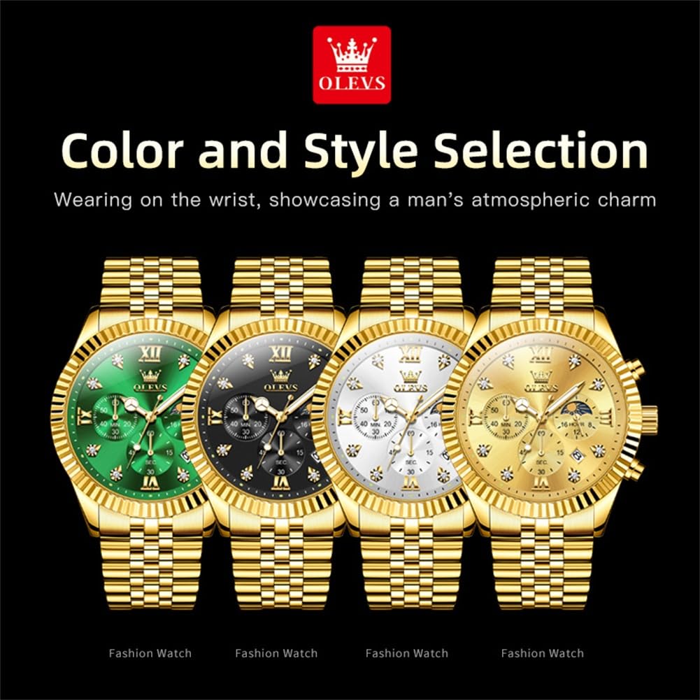 Men Quartz Stainless Steel Waterproof Luminous Watch E79424