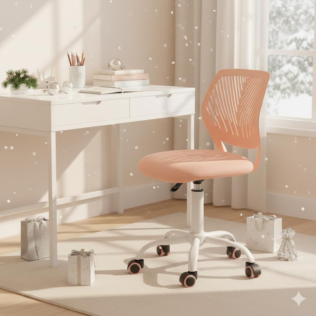 Armless Adjustable Swivel Mesh Task Chair S95285
