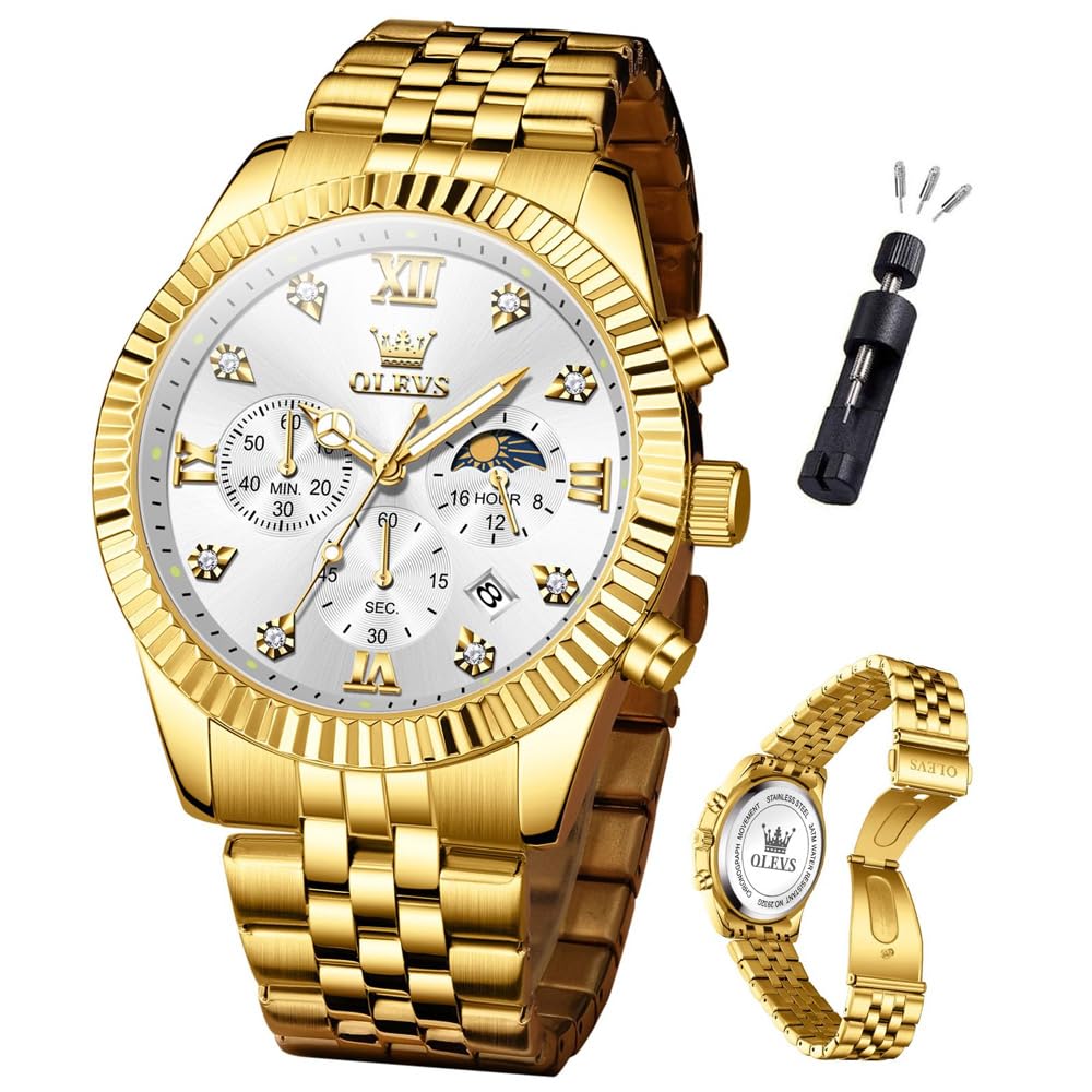 Men Quartz Stainless Steel Waterproof Luminous Watch E79424