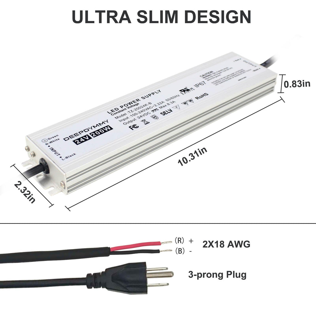 24V 200W Waterproof IP67 Power Supply P724410