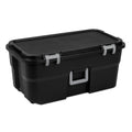 22 Gallon Black Wheeled Plastic Storage Trunk N13400