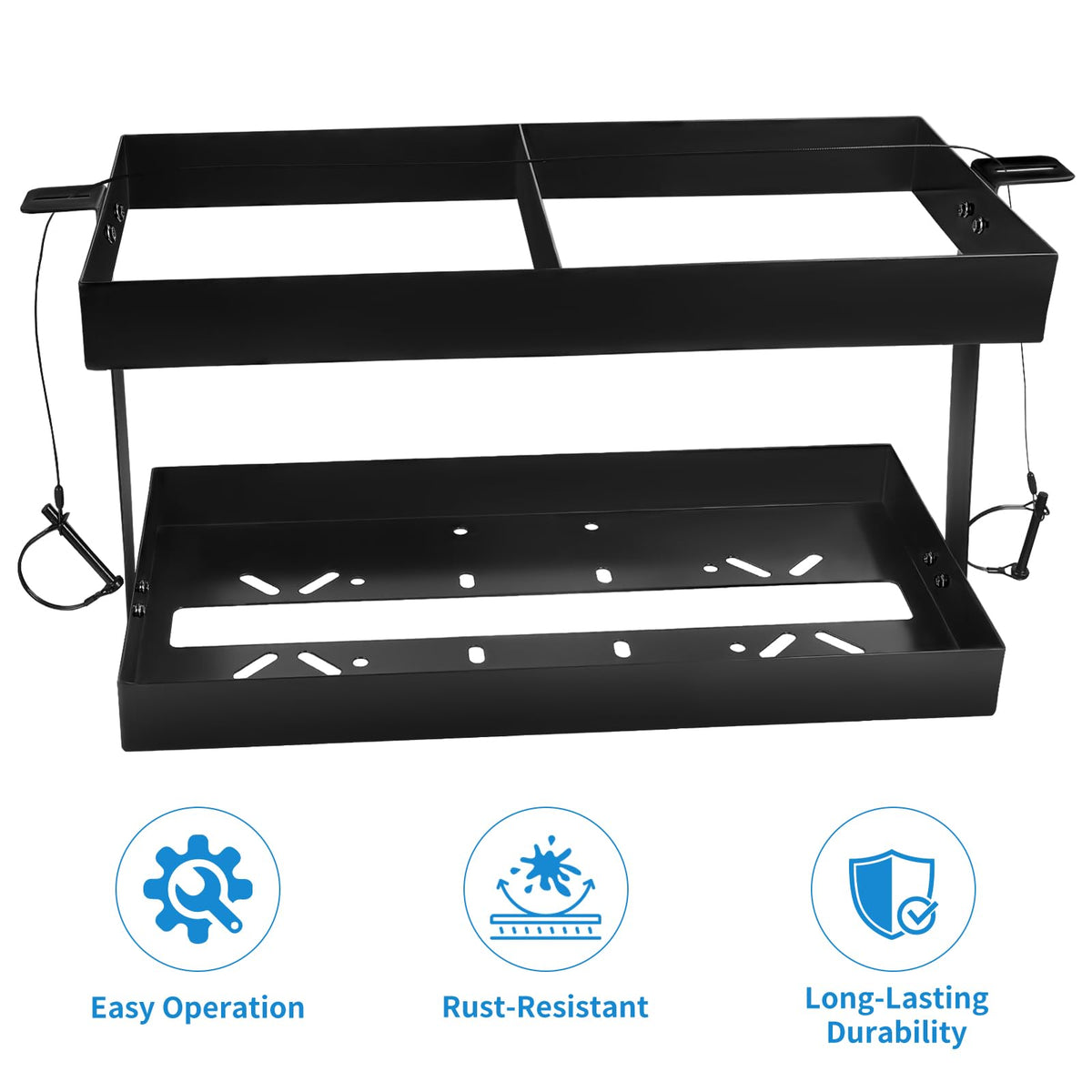 Stainless Steel Gas Can Holder for Two 5 Gallon Fuel Containers O1413