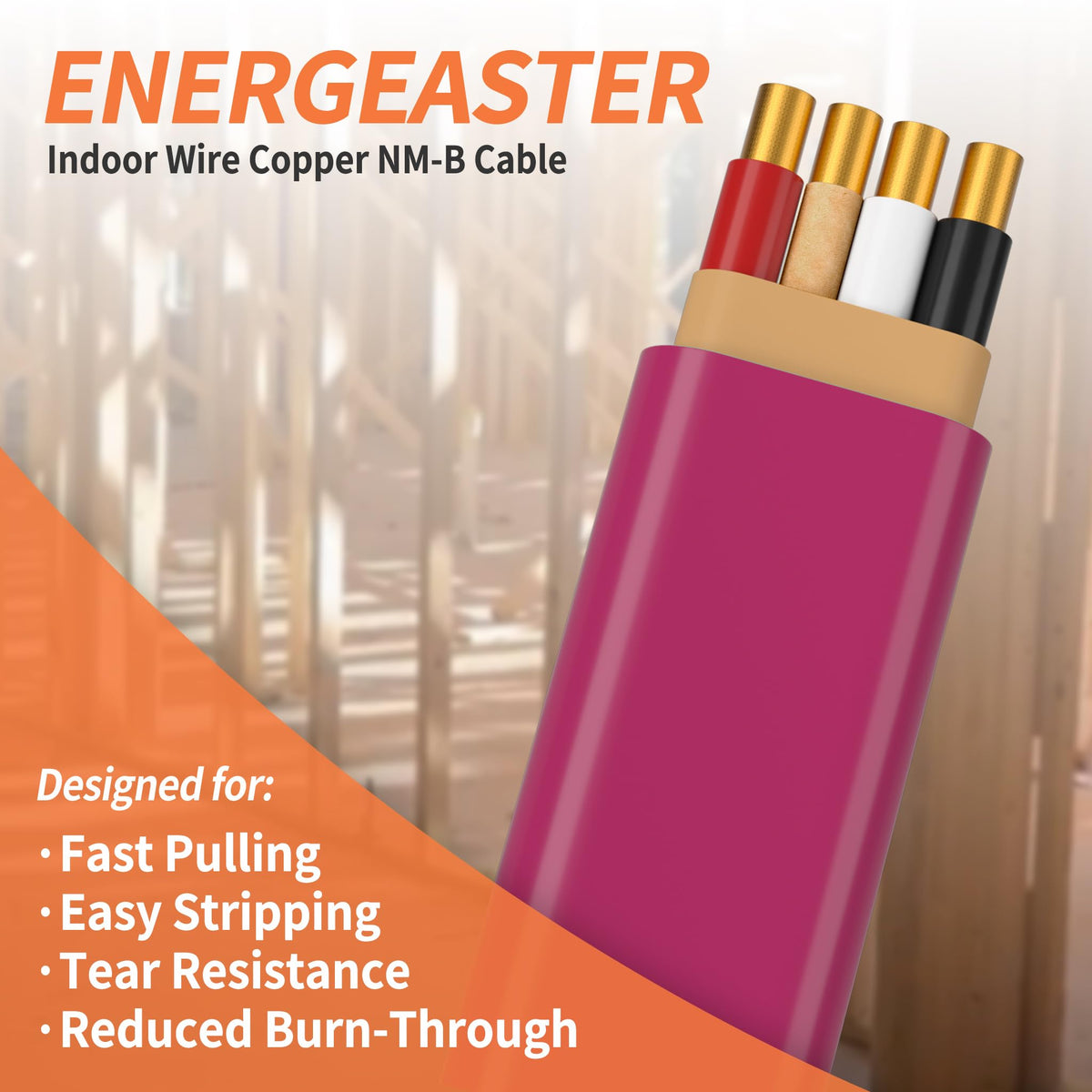 10/3 NM-B Copper Cable with Ground 50FT K6658