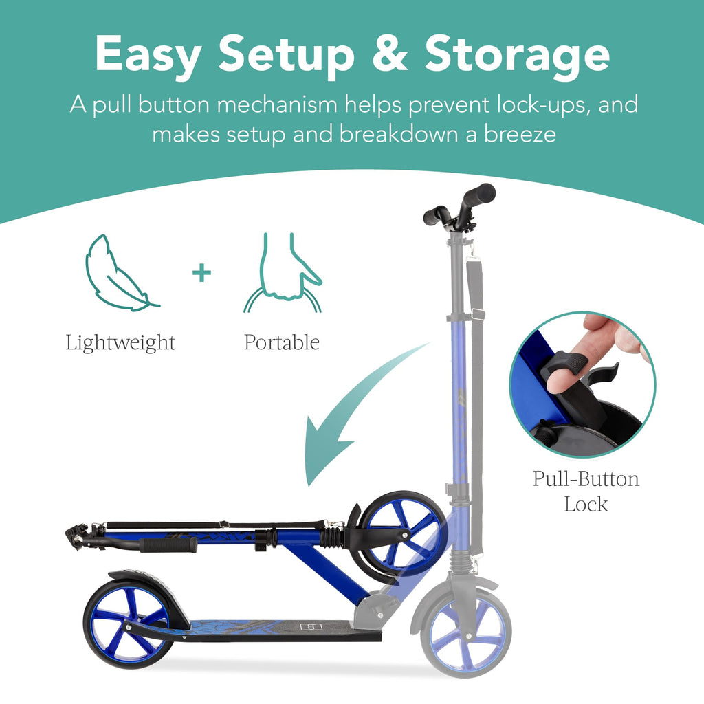 Foldable Large Wheel Kick Scooter with Suspension I394