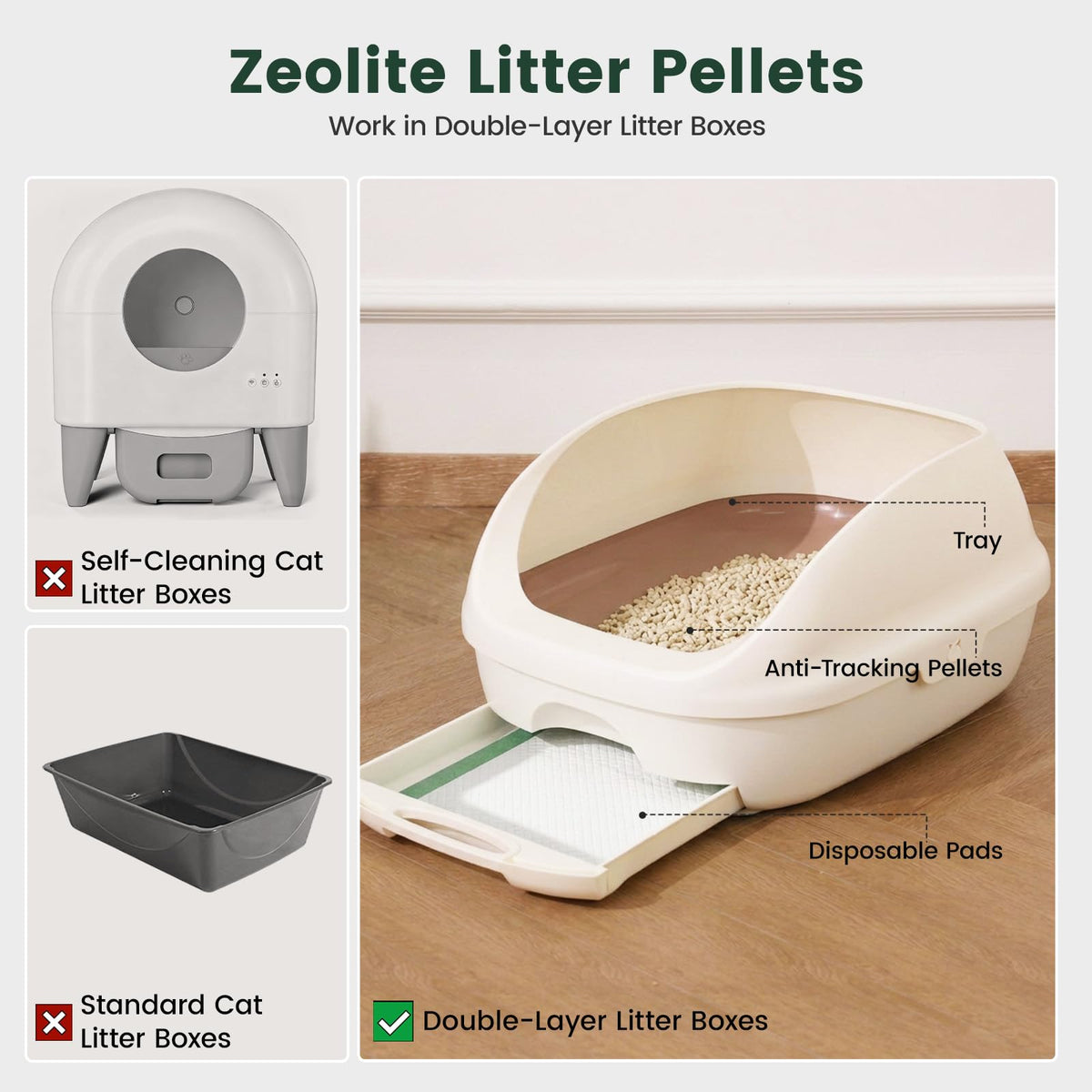 Zeolite Cat Litter Pellets 12 Lbs K4213