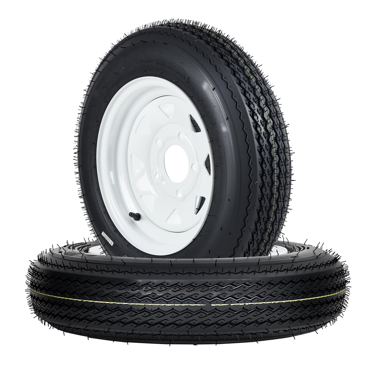 12 Trailer Tire and Wheel Assembly 5 Lug Set of 2 Q786637