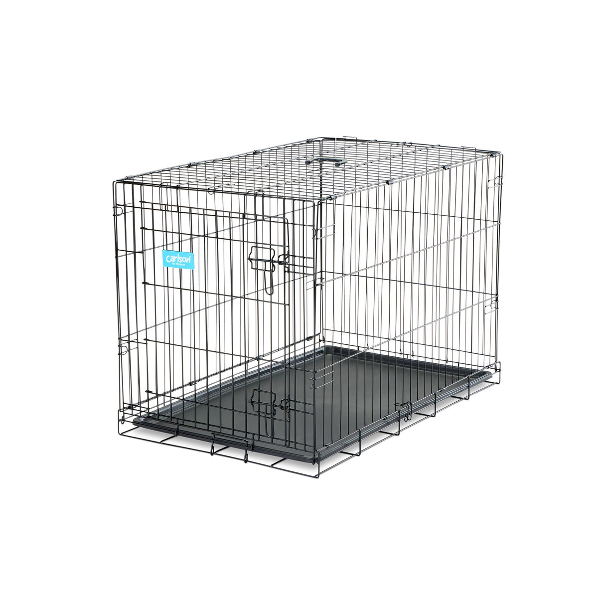 36" Foldable Metal Dog Crate with Removable Tray W7663