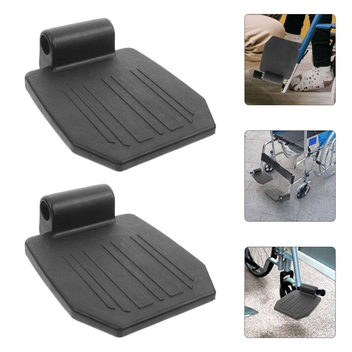 Replacement Wheelchair Footrest 2pcs Heavy Duty U880