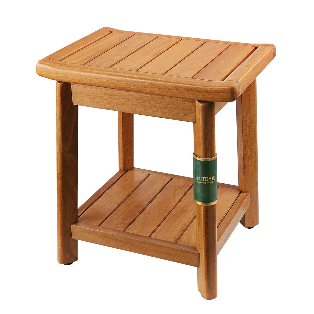 Waterproof Wooden Teak Shower Bench A135