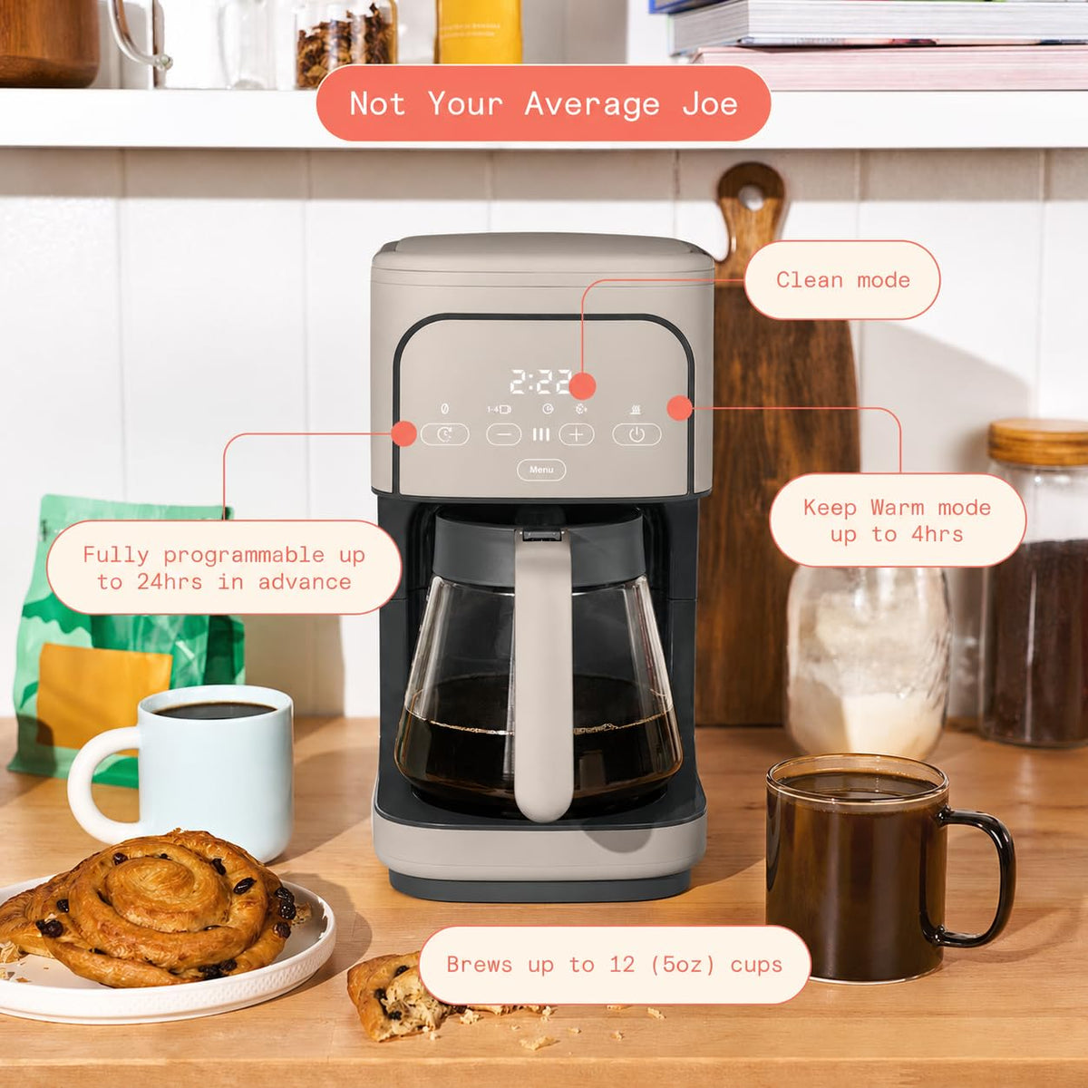 12 Cup Programmable Coffee Maker E55592