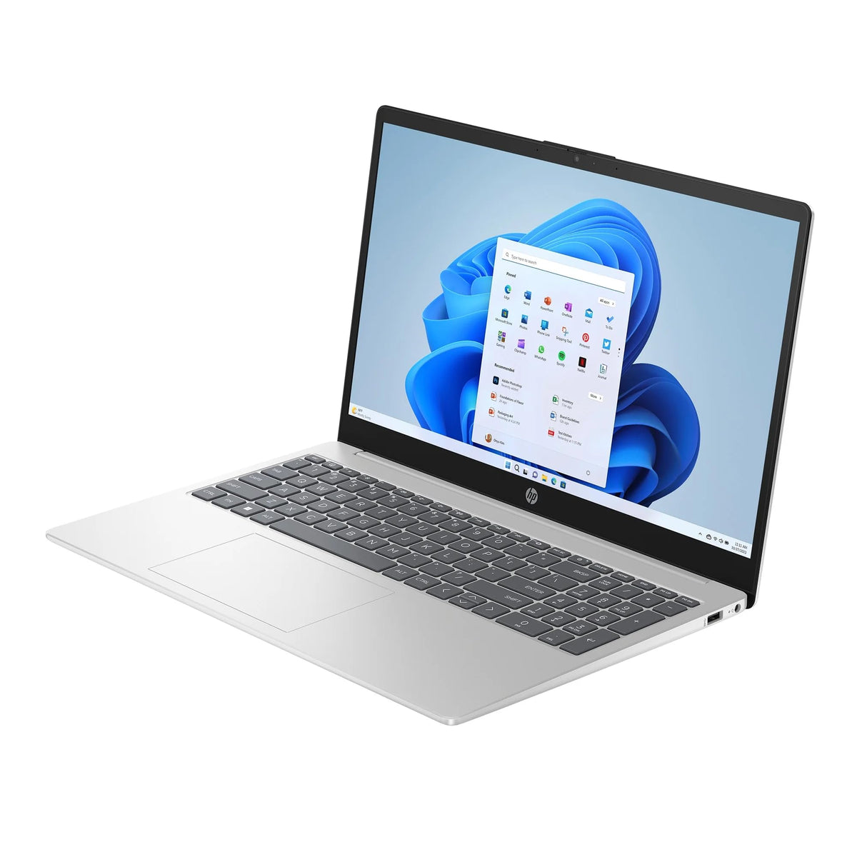 15.6 inch FHD IPS Windows Laptop AMD Ryzen 5 8GB RAM 512GB SSD Natural Silver H875041