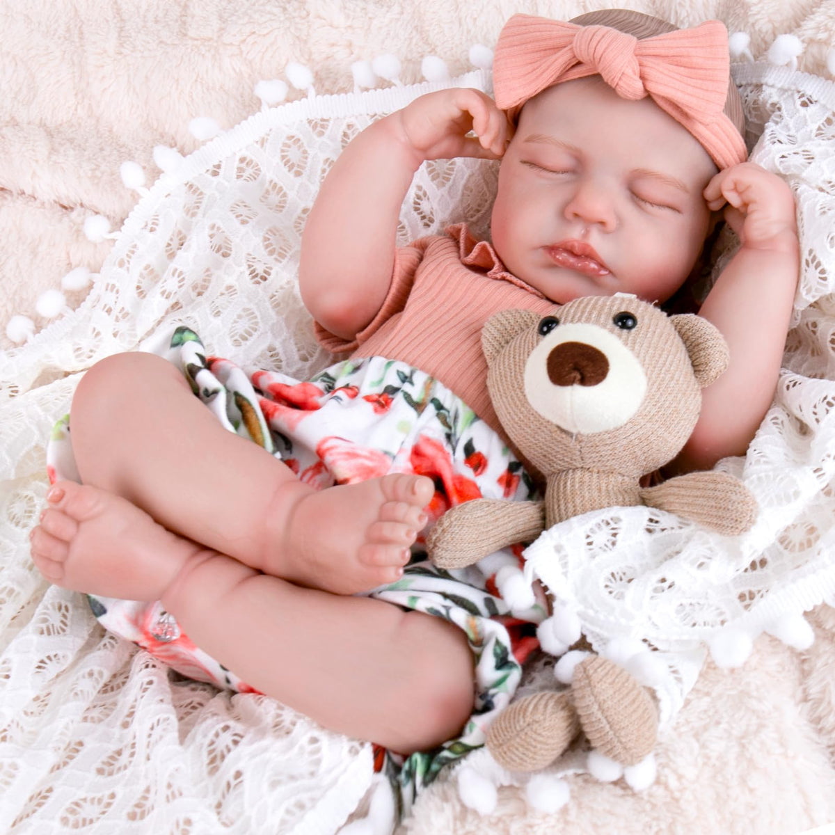 20 inch Doll Clothes Shirt and Floral Pants Set E336575
