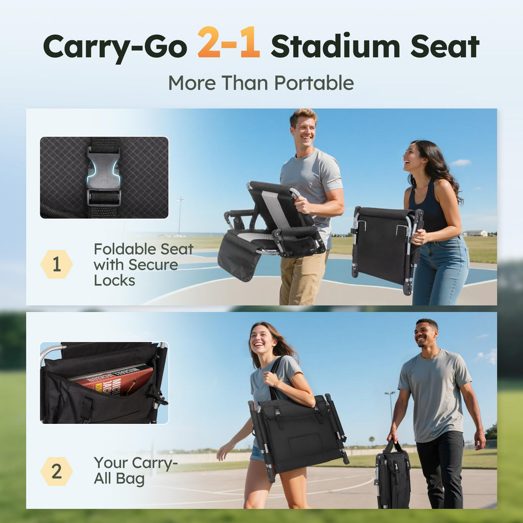 2 Pack Folding Stadium Seats T54584