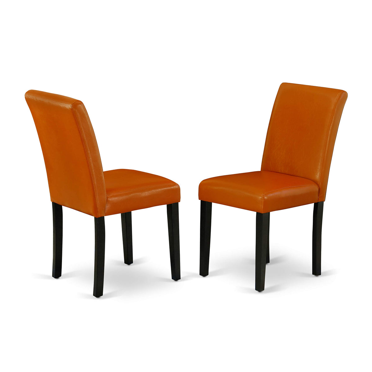 3 Piece Round Dining Table Set with 2 Faux Leather Chairs S28366
