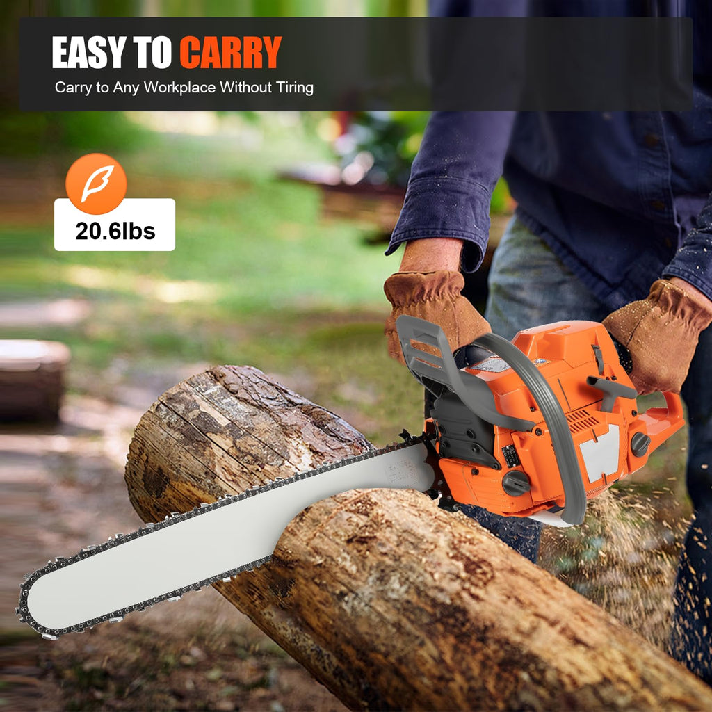 24 Inch 72cc 2-Cycle Gas Chainsaw J106