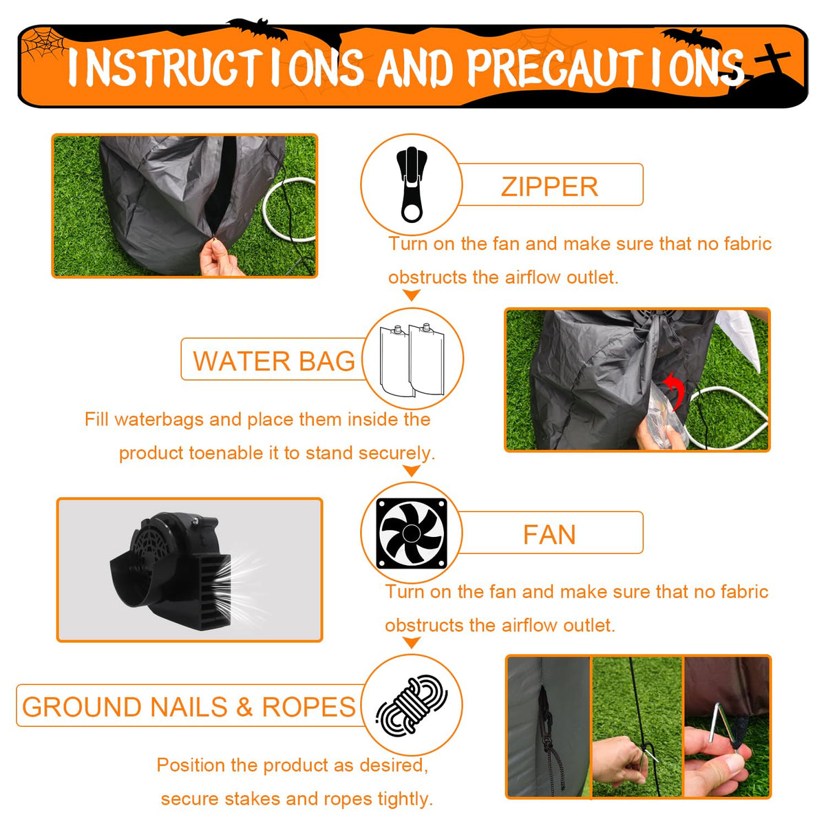 8ft Halloween Inflatable L826373